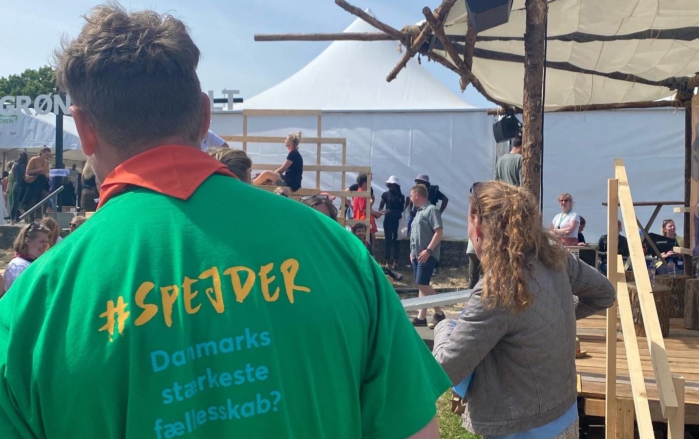Forperson Tobias Simonsen på Folkemødet