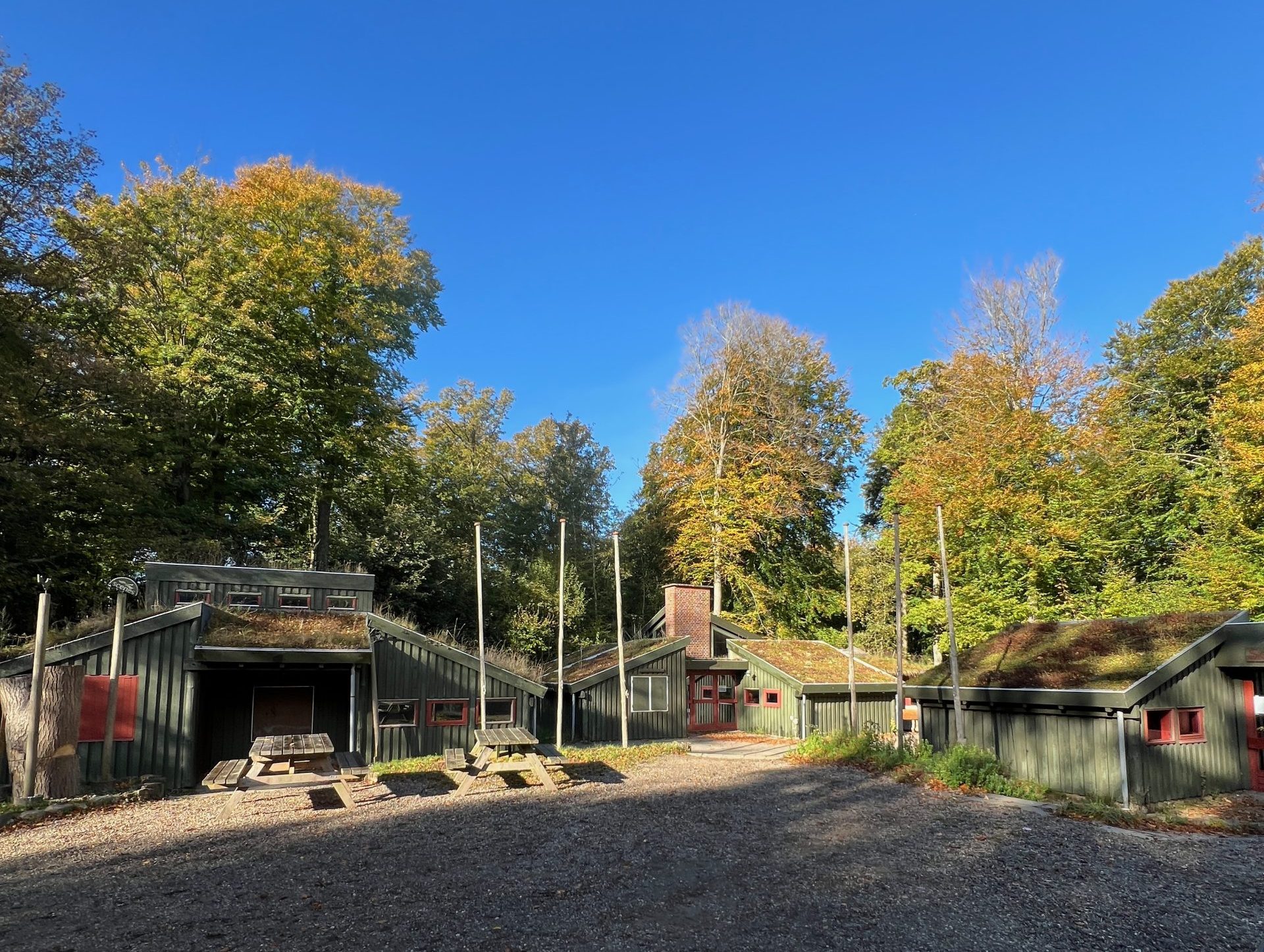 Nedpakning af A-centret på Houens Odde